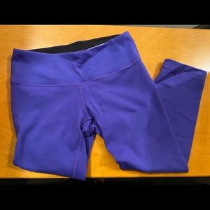 Indigo Lululemon capris + bonus pair